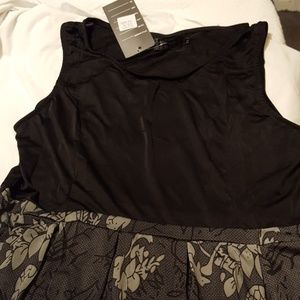 Tank long maxi with sheer black top